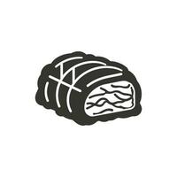 Rindfleisch Wellington Symbol auf Weiß Hintergrund - - einfach Vektor Illustration