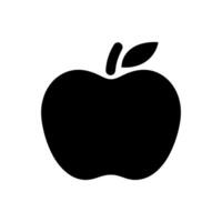 äpple ikon isolerat på vit bakgrund vektor