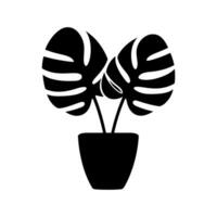 Philodendron Symbol - - einfach Vektor Illustration