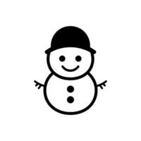 Schneemann Augen Symbol - - einfach Vektor Illustration