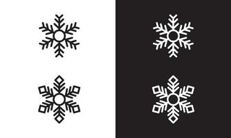 das Schneeflocke Symbol ist geeignet zum Winter Themen vektor