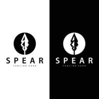 Speer Logo alt Jahrgang rustikal einfach Design Geschäft Marke Speer Pfeil vektor