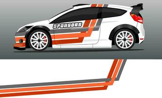bil dekal wrap design vektor. abstrakt stripe racing för livery, fordon, rally, race, bil. vektor