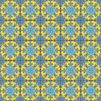 Portugisiska azulejoplattor. Blå och vit underbar sömlös patte vektor