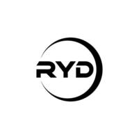 ryd brev logotyp design, inspiration för en unik identitet. modern elegans och kreativ design. vattenmärke din Framgång med de slående detta logotyp. vektor