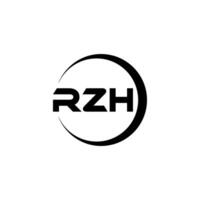 rzh brev logotyp design, inspiration för en unik identitet. modern elegans och kreativ design. vattenmärke din Framgång med de slående detta logotyp. vektor