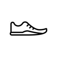Schuh Symbol Linie Stil vektor