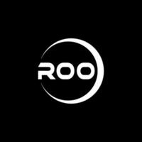 roo brev logotyp design, inspiration för en unik identitet. modern elegans och kreativ design. vattenmärke din Framgång med de slående detta logotyp. vektor