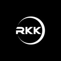 rkk Brief Logo Design, Inspiration zum ein einzigartig Identität. modern Eleganz und kreativ Design. Wasserzeichen Ihre Erfolg mit das auffällig diese Logo. vektor