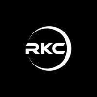 rkc brev logotyp design, inspiration för en unik identitet. modern elegans och kreativ design. vattenmärke din Framgång med de slående detta logotyp. vektor