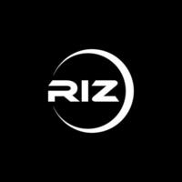 riz Brief Logo Design, Inspiration zum ein einzigartig Identität. modern Eleganz und kreativ Design. Wasserzeichen Ihre Erfolg mit das auffällig diese Logo. vektor