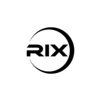 rix Brief Logo Design, Inspiration zum ein einzigartig Identität. modern Eleganz und kreativ Design. Wasserzeichen Ihre Erfolg mit das auffällig diese Logo. vektor