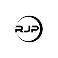 rjp brev logotyp design, inspiration för en unik identitet. modern elegans och kreativ design. vattenmärke din Framgång med de slående detta logotyp. vektor