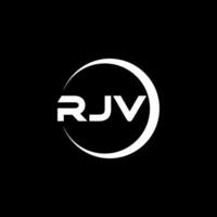 rjv Brief Logo Design, Inspiration zum ein einzigartig Identität. modern Eleganz und kreativ Design. Wasserzeichen Ihre Erfolg mit das auffällig diese Logo. vektor
