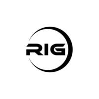 rig Brief Logo Design im Illustration. Vektor Logo, Kalligraphie Designs zum Logo, Poster, Einladung, usw.