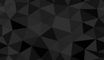 sömlös polygonal bakgrund bild i svart toner. vektor