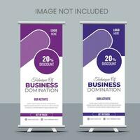 business roll up banner design vektor