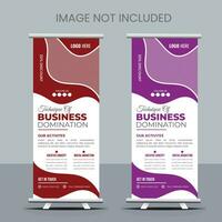 business roll up banner design vektor