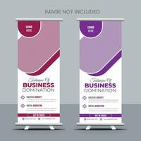 business roll up banner design vektor