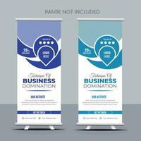 Business Roll Up Banner Design vektor