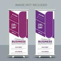 business roll up banner design vektor