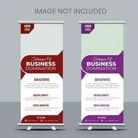 business roll up banner design vektor