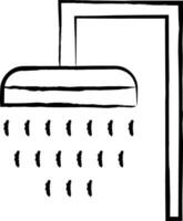 Dusche Hand gezeichnet Vektor Illustration