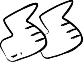 Hähnchen Flügel Hand gezeichnet Vektor Abbildungen