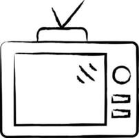 Fernsehen Hand gezeichnet Vektor Illustration