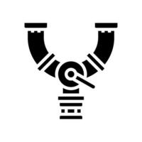 Energie Pipeline Glyphe Symbol Vektor Illustration