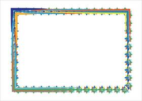 vektor färgrik gräns eller Foto ram design samling