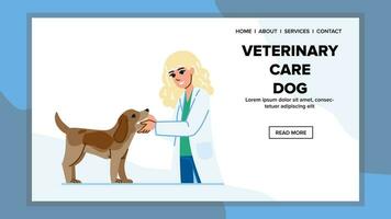 valp veterinär vård hund vektor