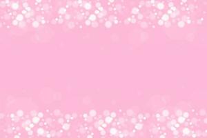 mild rosa bakgrund med lysande bokeh. lysande partiklar falla från ovan. vektor mall för flickaktigt Semester mönster