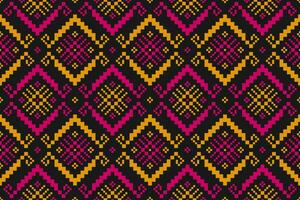 tyg mexikansk stil. geometrisk etnisk sömlös mönster i stam. aztec konst prydnad skriva ut. vektor