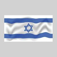 Israel Flagge Lager Vektor Illustration