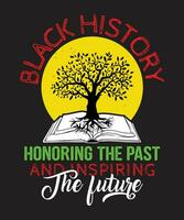 svart historia uppfyllande de över och inspirerande de framtida. vektor