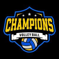 volley boll mall logotyp design vektor