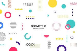 färgglad geometrisk bakgrund. minimal omslagsmalldesign för webben. modern abstrakt bakgrund med geometriska former och linjer. eps10 vektor