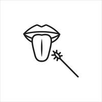 mun svabb ikon vektor illustration symbol