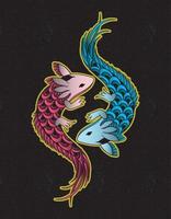 axolotl mexikansk design vektor