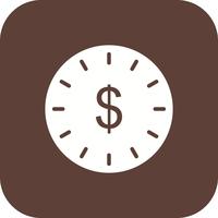 Tid är pengar vektor ikon
