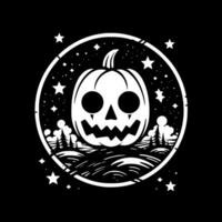 Halloween - - minimalistisch und eben Logo - - Vektor Illustration