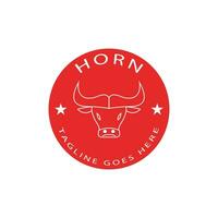 horn logotyp vektor element och symbol design