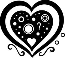 Herz - - minimalistisch und eben Logo - - Vektor Illustration