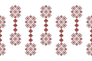 ethnisch geometrisch Stoff Muster Kreuz Stich.ikat Stickerei ethnisch orientalisch Pixel Muster Weiß Hintergrund. abstrakt, vektor, illustration. Textur, Kleidung, Rahmen, Dekoration, Motive, Seide, Tapete. vektor