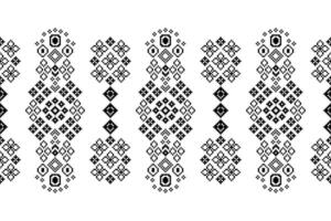 ethnisch geometrisch Stoff Muster Kreuz Stich.ikat Stickerei ethnisch orientalisch Pixel Muster Weiß Hintergrund. abstrakt, vektor, illustration. Textur, Kleidung, Rahmen, Dekoration, Motive, Seide, Tapete. vektor