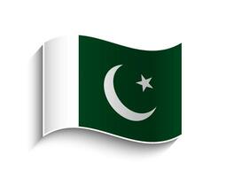 Vektor Pakistan winken Flagge Symbol