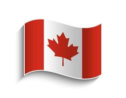 vektor kanada vinka flagga ikon
