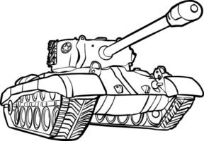 Schlacht Militär- Panzer Welt Krieg Fahrzeug vektor