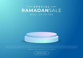 Verkaufsförderungsbanner für den Ramadan-Verkauf vektor